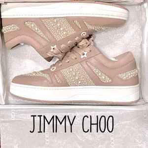 JIMMY CHOO Hawaiian Pearl Sneakers